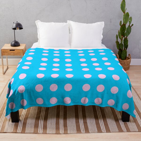 Item preview, Soft Pink Polka Dots, Sky Blue, Spots, Pattern  designed and sold by AASparksDesigns.
