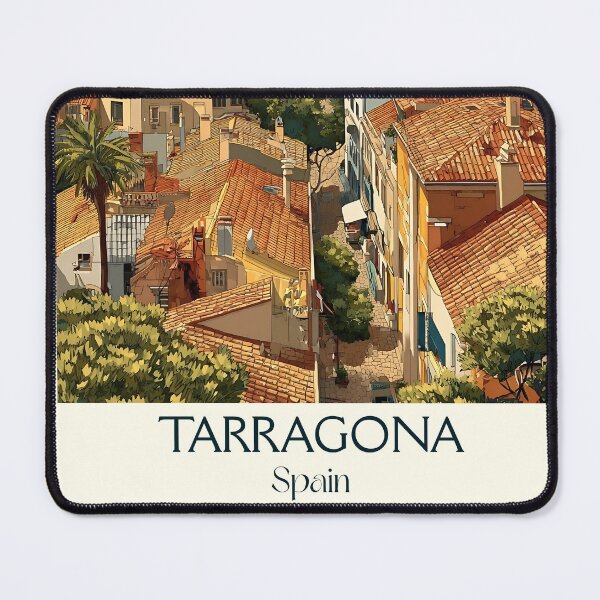 Item preview, Tarragona Travel Poster – Roman Coastline Spain Vintage Print designed and sold by TuncGK.