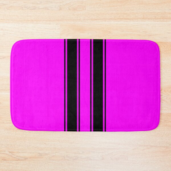 Item preview, Dual Racing Stripes 2 Pinstripes Each (Black On Fuchsia) designed and sold by Racing Stripes Only.