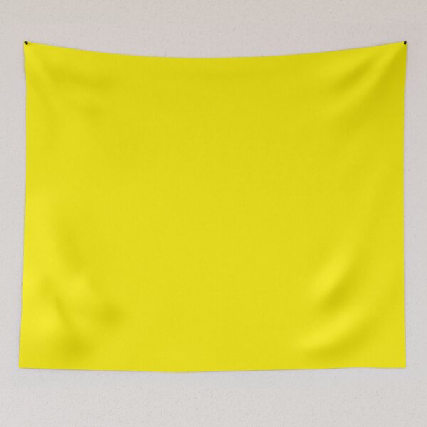 Item preview, Plain Solid Lemon Yellow – Bold Neon Electric Yellow Minimalist Design designed and sold by EmeraldeaArt.