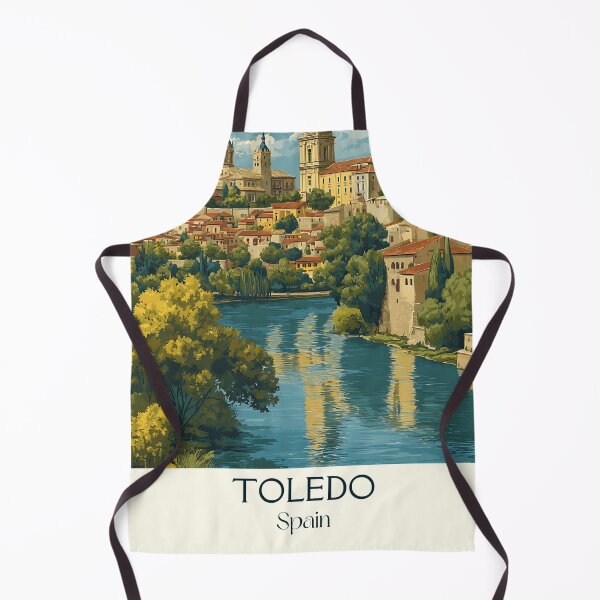 Item preview, Toledo Vintage Poster – Medieval Hilltop City Spain Art designed and sold by TuncGK.
