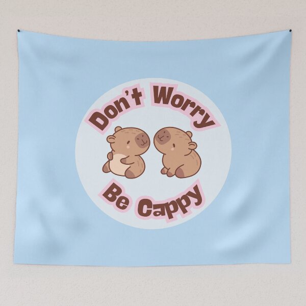 Item preview, Don't Worry, Be Cappy designed and sold by Spring Things.