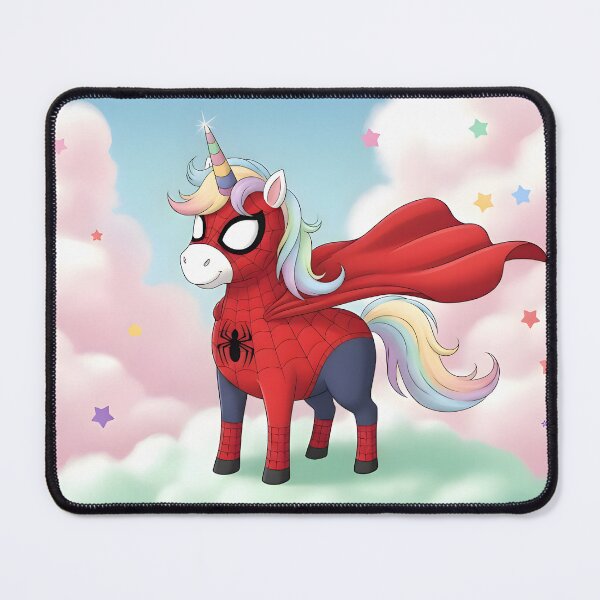 Item preview, Rainbow Superhero Unicorn – Spider-Inspired Fantasy Art designed and sold by NCLaserDesigns.