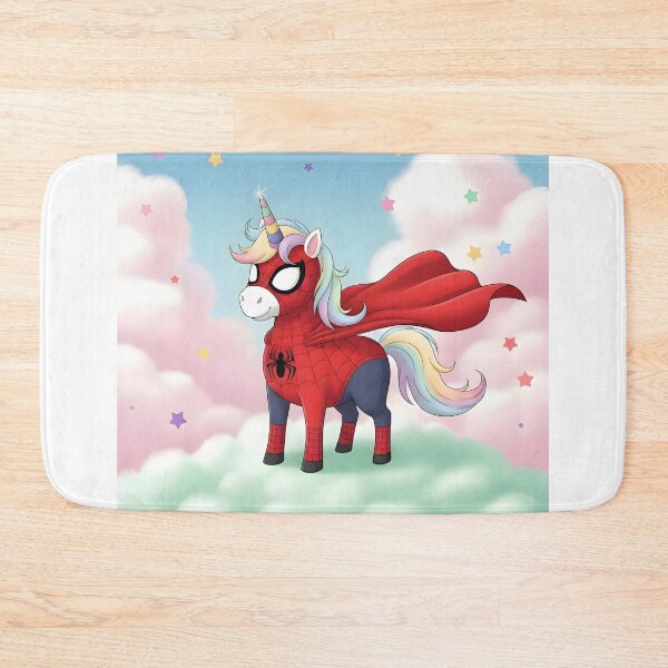 Item preview, Rainbow Superhero Unicorn – Spider-Inspired Fantasy Art designed and sold by NCLaserDesigns.