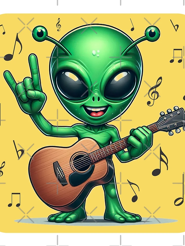 Thumbnail 3 of 3, Scarf, Alien Rocker designed and sold by JrSkDesign ✅ .