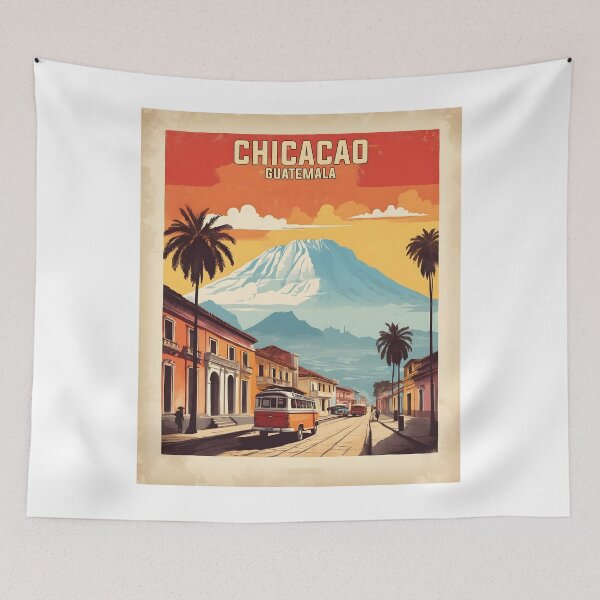 Item preview, Chicacao Guatemala Vintage Poster Tourism  designed and sold by TravelersGems.