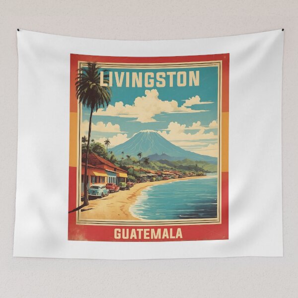 Item preview, Livingston Guatemala Vintage Poster Tourism  designed and sold by TravelersGems.