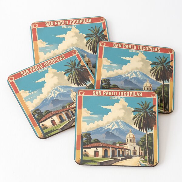 Item preview, Cartel turístico vintage de San Pablo Jocopilas, Guatemala designed and sold by TravelersGems.