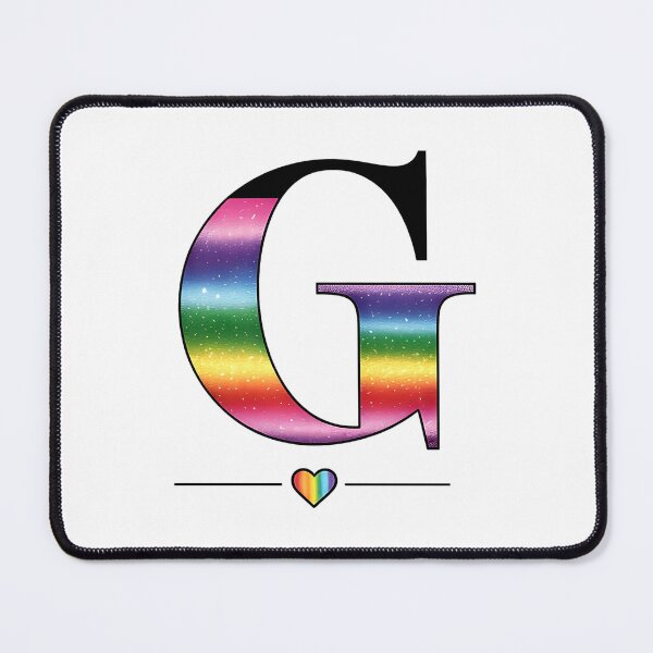 Item preview, Pride Rainbow G Letter with Heart, Guncle designed and sold by Bliss Find And Design.