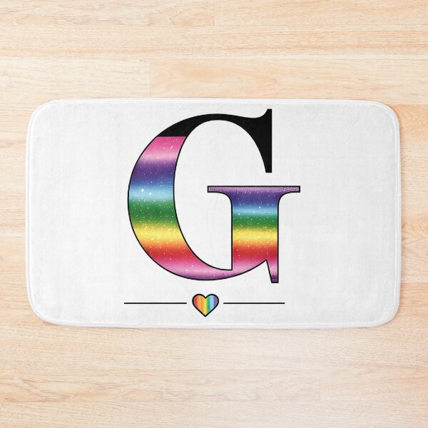 Item preview, Pride Rainbow G Letter with Heart, Guncle designed and sold by Bliss Find And Design.