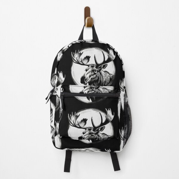 Item preview, Image B&W of a Moose. designed and sold by Giulivo Store Graphic.