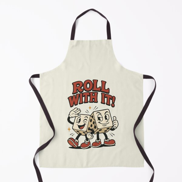 Item preview, Roll With It! – Retro Cartoon Dice Pair designed and sold by HoopeStylee.