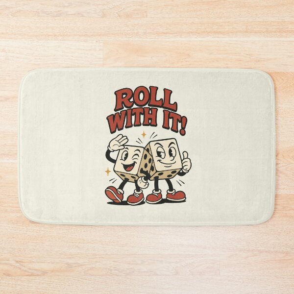 Item preview, Roll With It! – Retro Cartoon Dice Pair designed and sold by HoopeStylee.
