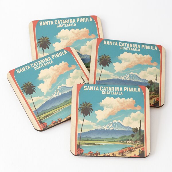 Item preview, Santa Catarina Pinula Guatemala Vintage Poster Tourism  designed and sold by TravelersGems.