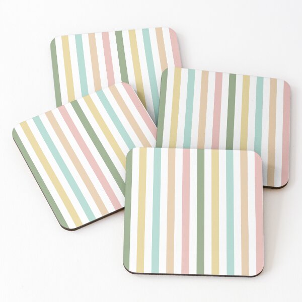 Item preview, Pastel colours stripe pattern, candy stripe pattern designed and sold by MoonGirlDes000.
