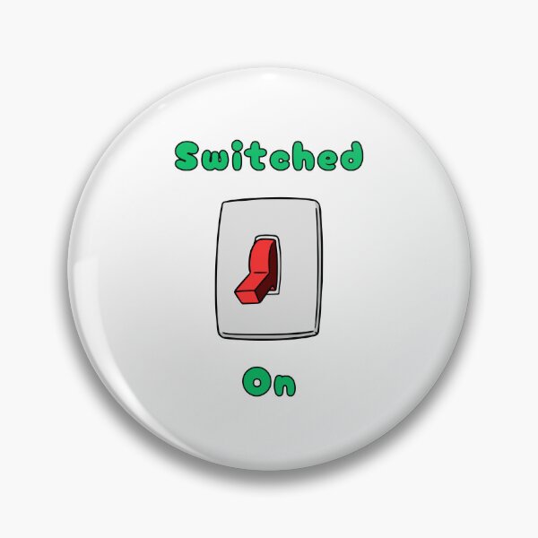 Item preview, Switched On, Red Light Switch, Funny, Humorous, Quirky, Electric  designed and sold by AASparksDesigns.