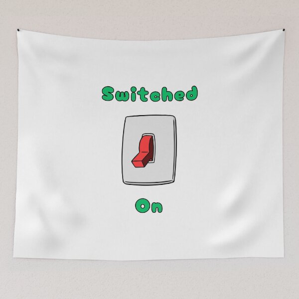 Item preview, Switched On, Red Light Switch, Funny, Humorous, Quirky, Electric  designed and sold by AASparksDesigns.