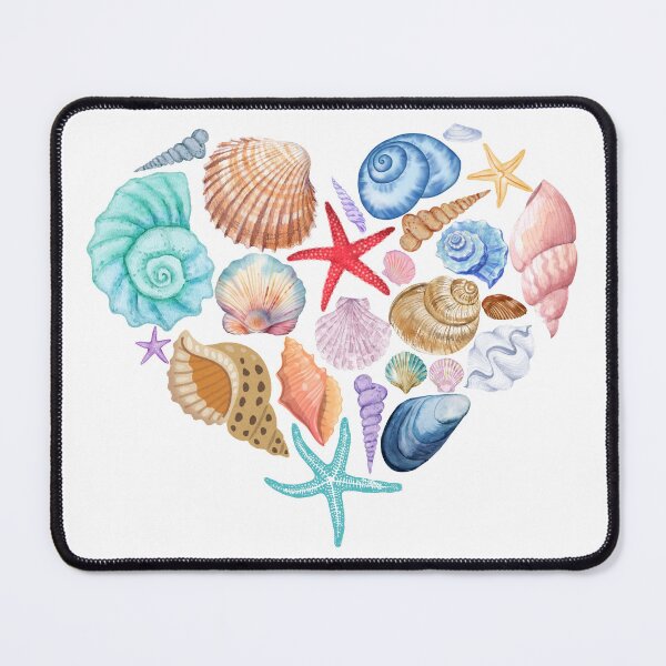 Item preview, Heart Seashell Lover Ocean Lover Star Fish Coral Reef Coastal Design Coastal Party designed and sold by CCKimShop.