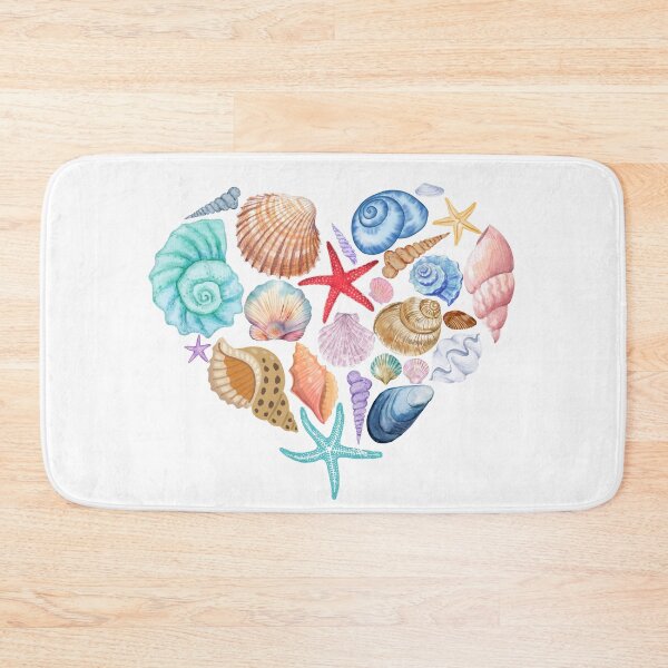Item preview, Heart Seashell Lover Ocean Lover Star Fish Coral Reef Coastal Design Coastal Party designed and sold by CCKimShop.