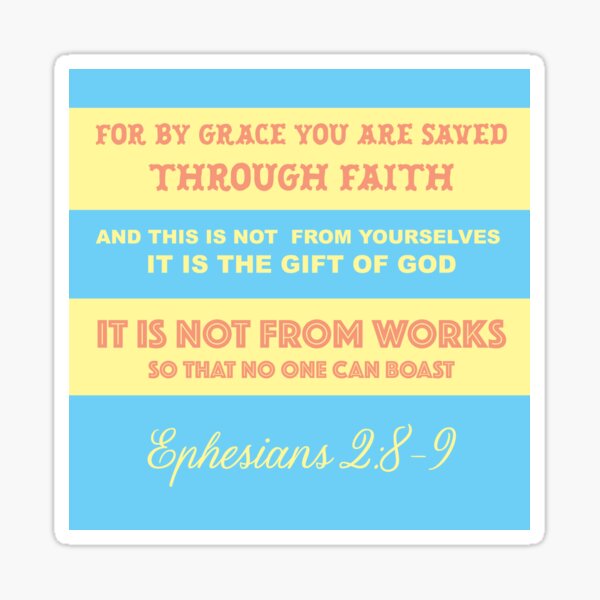 Item preview, Bible Quote about God’s Grace from Ephesians designed and sold by The Beauty of God.