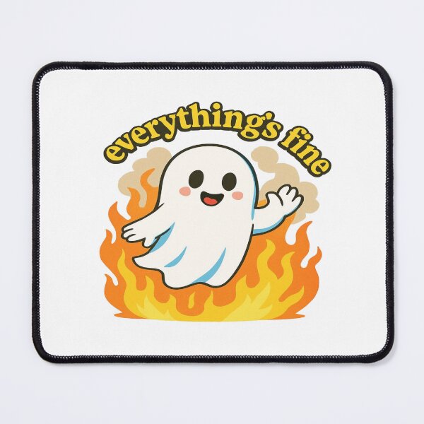 Item preview, Everythings fine ghost designed and sold by YourFavBuddy.