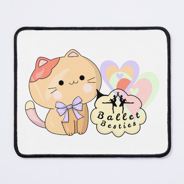 Item preview, Ballet Besties Kawaii Pastel Cat Sticker – Cute Ballerina Dance Gift designed and sold by Dance Vibes: Blingit Studios.