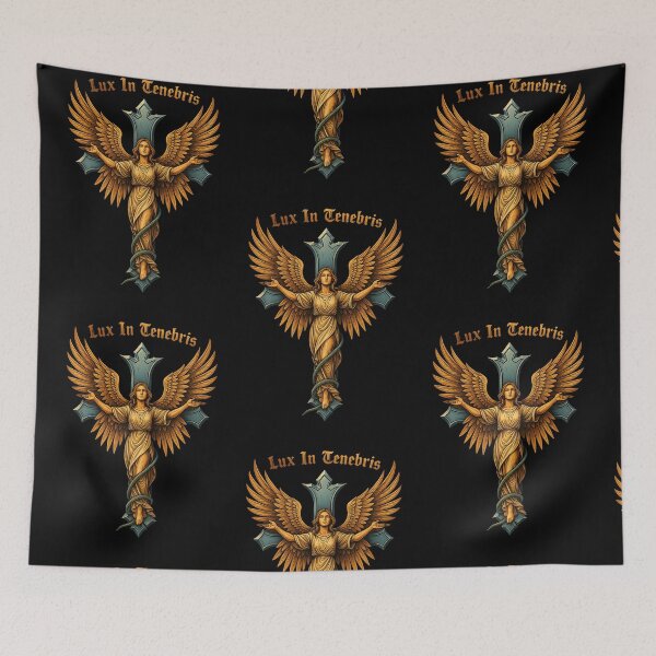 Item preview, Light in Darkness – Angel Warrior Ballet Tattoo Aesthetic designed and sold by What you are is Beautiful.