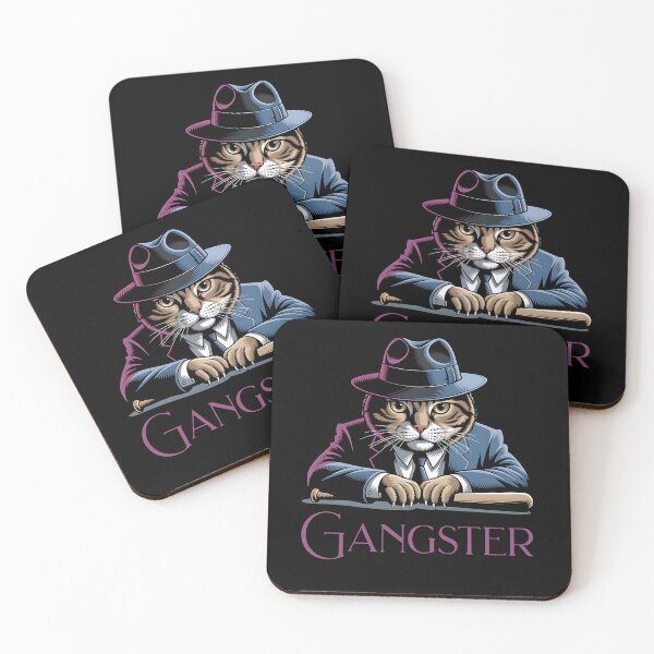 Item preview, Gangster Cat - cool cat design designed and sold by ReneMM.