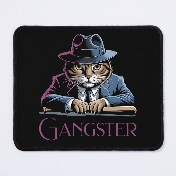 Item preview, Gangster Cat - cool cat design designed and sold by ReneMM.