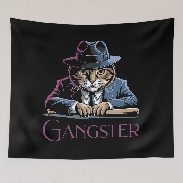Item preview, Gangster Cat - cool cat design designed and sold by ReneMM.