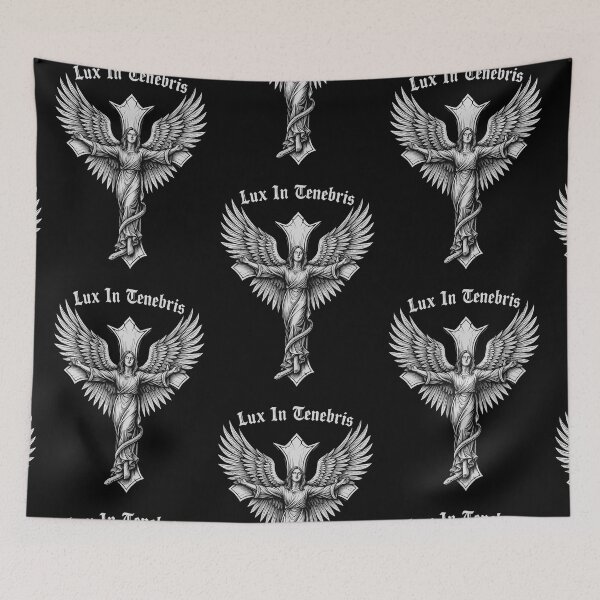 Item preview, Light in Darkness – Angel Warrior Ballet Tattoo Aesthetic designed and sold by What you are is Beautiful.