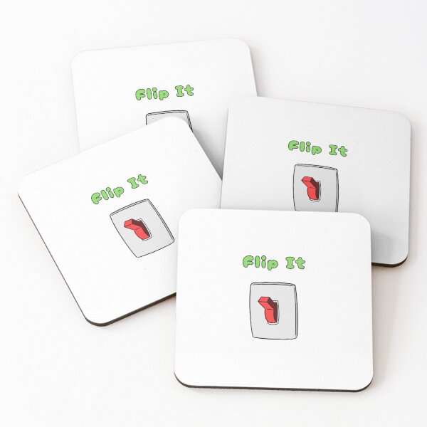 Item preview, Flip It, Red Switch, Green, Funny, Humorous, Puns, Quirky  designed and sold by AASparksDesigns.