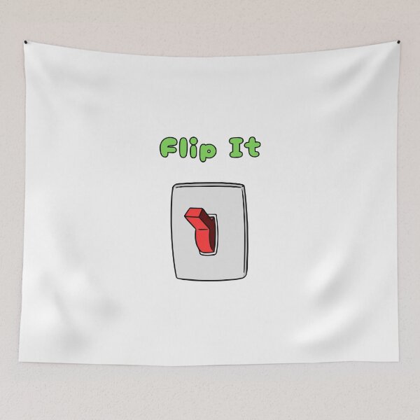 Item preview, Flip It, Red Switch, Green, Funny, Humorous, Puns, Quirky  designed and sold by AASparksDesigns.