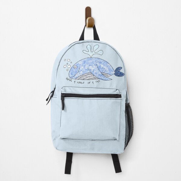 Item preview, Whale of a time happy blue whale  designed and sold by MoonGirlDes000.