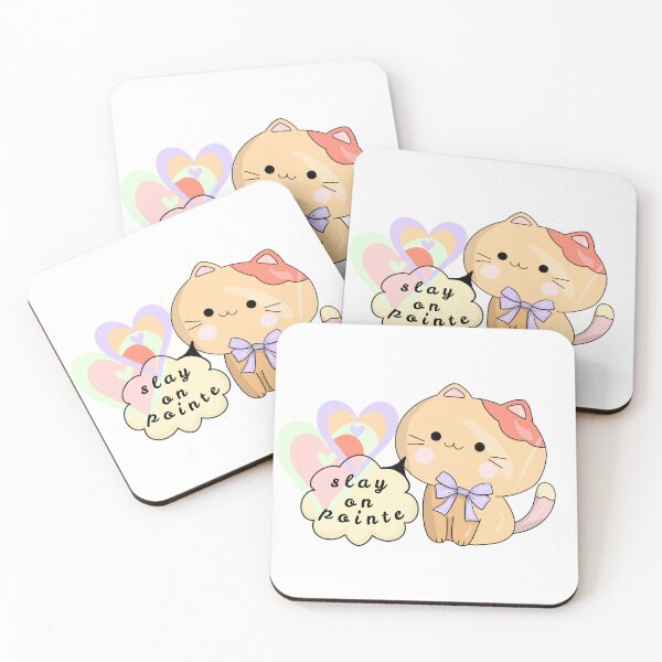 Item preview, Slay en Pointe Kawaii Ballet Cat Sticker designed and sold by Dance Vibes: Blingit Studios.