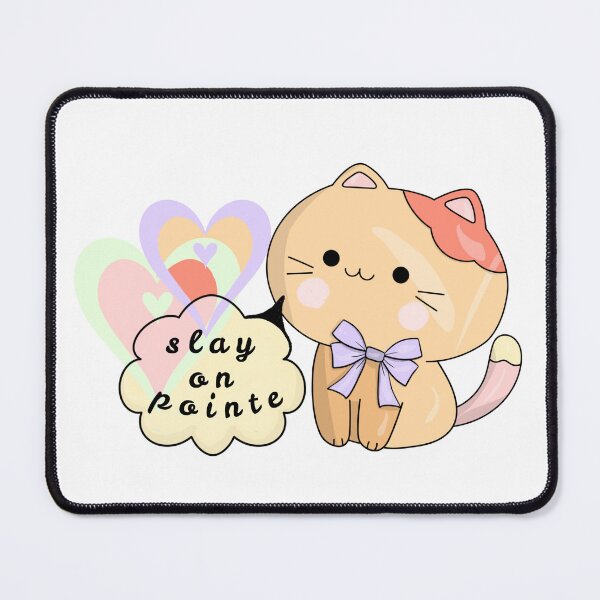 Item preview, Slay en Pointe Kawaii Ballet Cat Sticker designed and sold by Dance Vibes: Blingit Studios.