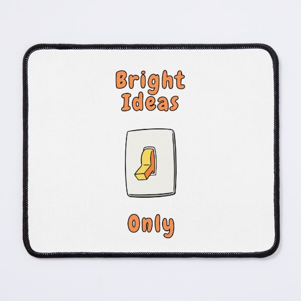 Item preview, Bright Ideas Only, Yellow Switch, Orange, Funny, Quotes, Electrical  designed and sold by AASparksDesigns.