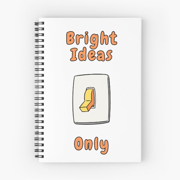 Item preview, Bright Ideas Only, Yellow Switch, Orange, Funny, Quotes, Electrical  designed and sold by AASparksDesigns.