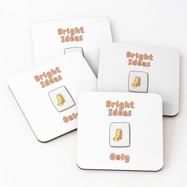 Item preview, Bright Ideas Only, Yellow Switch, Orange, Funny, Quotes, Electrical  designed and sold by AASparksDesigns.