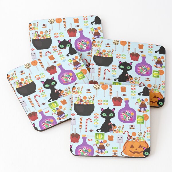 Item preview, halloween candy black cat sweets caramel apples designed and sold by Gossip Rag.