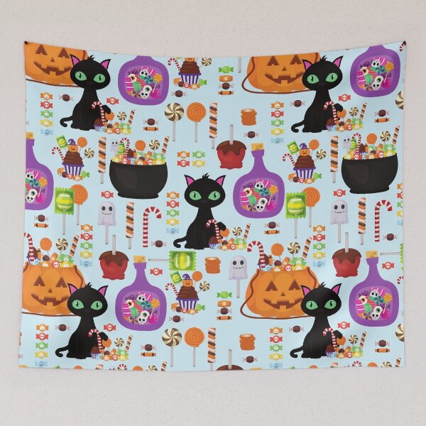 Item preview, halloween candy black cat sweets caramel apples designed and sold by Gossip Rag.