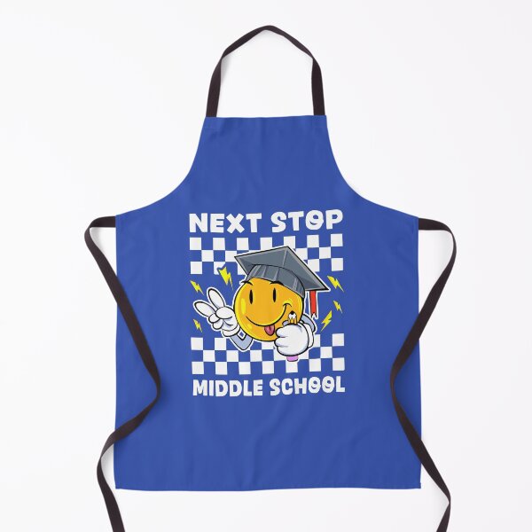 Item preview, Next Stop Middle School Graduation Cartoon Design designed and sold by Dmetalx Art Apparel.