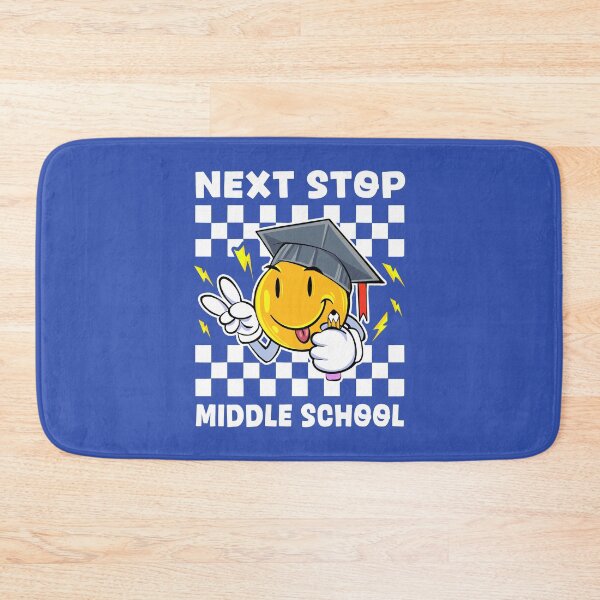 Item preview, Next Stop Middle School Graduation Cartoon Design designed and sold by Dmetalx Art Apparel.
