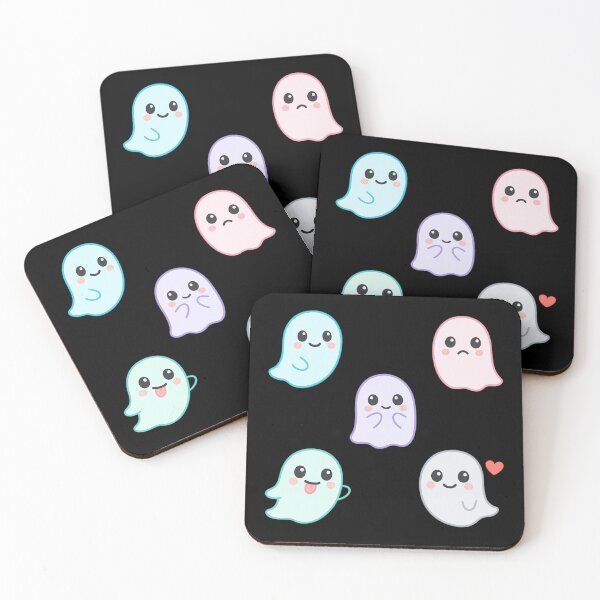 Item preview, Pastel Ghost Emotions – Cute Cartoon Sticker Sheet designed and sold by Neonyx2020.