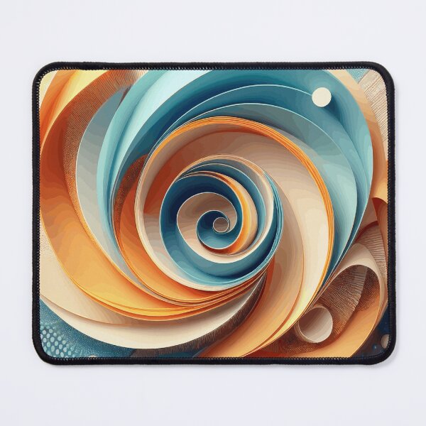 Item preview, Colorful Abstract Fibonacci Art 40 designed and sold by Vicky Brago-Mitchell®.