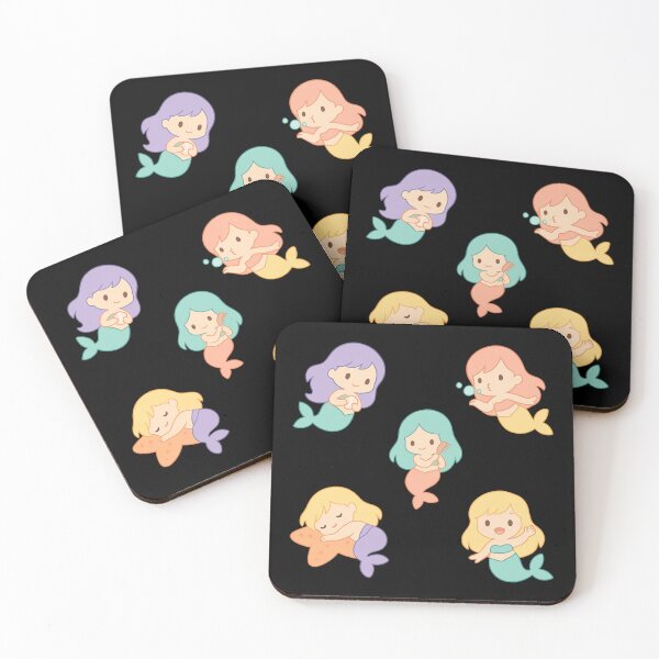 Item preview, Pastel Chibi Mermaids – Cute Underwater Sticker Sheet designed and sold by Neonyx2020.