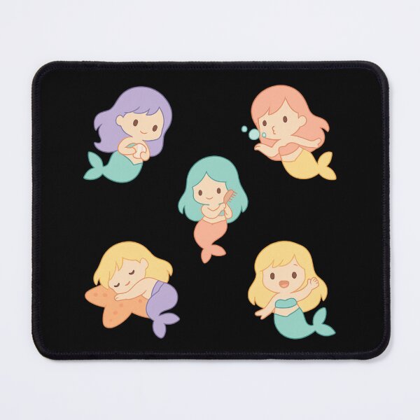 Item preview, Pastel Chibi Mermaids – Cute Underwater Sticker Sheet designed and sold by Neonyx2020.