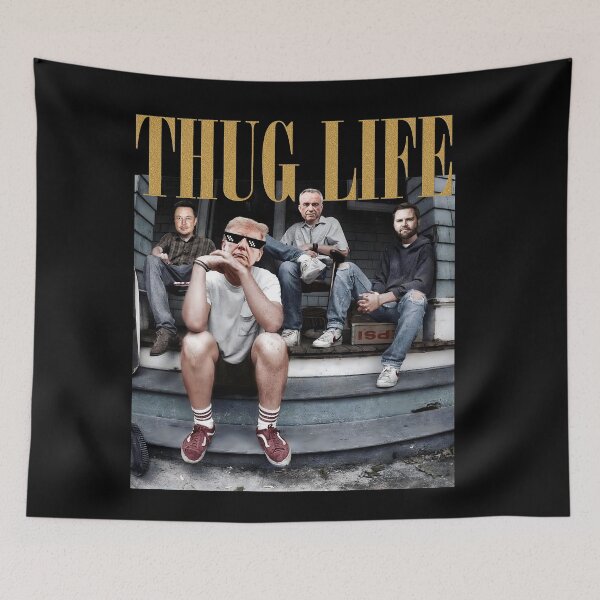 Item preview, Thug Life Trump Vance Kennedy Elon designed and sold by Raydinmob.