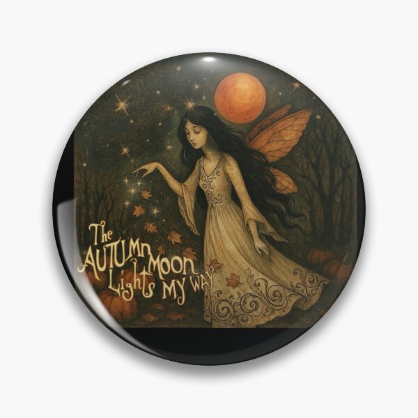 Item preview, The autumn moon lights my way designed and sold by RiverandRain.