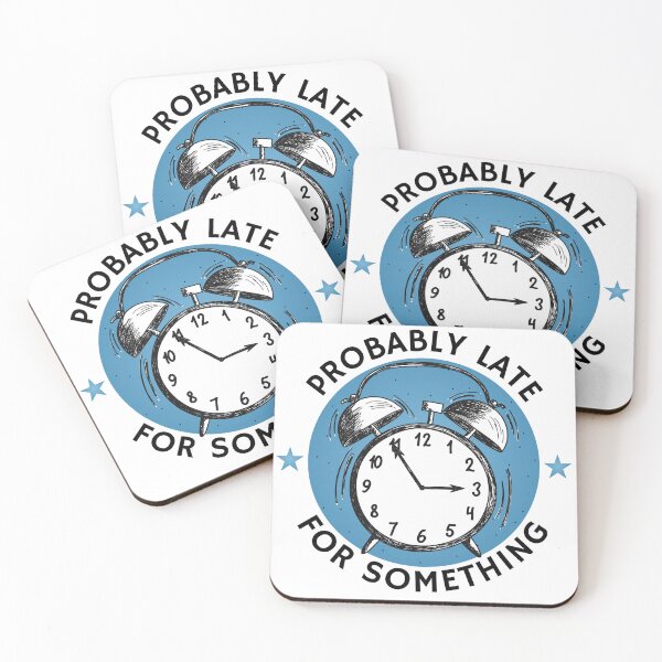 Item preview, Probably Late For Something Funny Alarm Clock Art designed and sold by MoonGirlDes000.